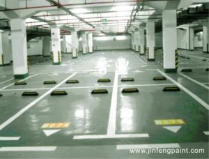 薄涂滚面型环氧地坪车位